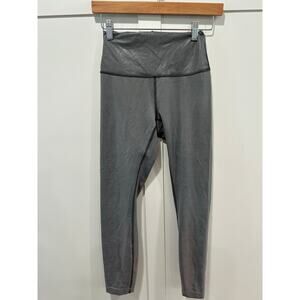 Lululemon Wunder Train High Rise Foil Leggings Size 6